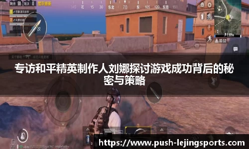 专访和平精英制作人刘娜探讨游戏成功背后的秘密与策略